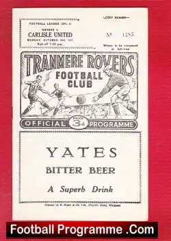 Tranmere Rovers v Carlisle United 1961