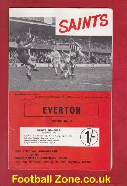 Southampton v Everton 1968