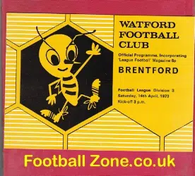 Watford v Brentford 1973