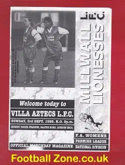 Millwall Ladies v Aston Villa 1995 - Womens Football