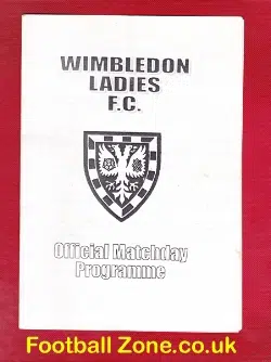 Wimbledon Ladies v Brighton 1996 – Womens Football