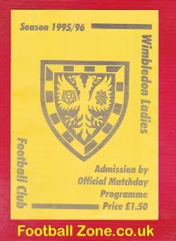 Wimbledon Ladies v Oxford United 1995 – Womens Football