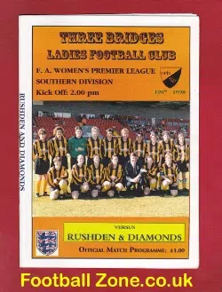 Three Bridges Ladies v Rushden Diamonds 1998 - Womens Football