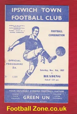 Ipswich Town v Reading 1957