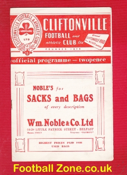 Cliftonville v Bangor 1957