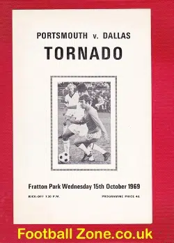 Portsmouth v Dallas Tornado 1969 – USA Friendly at Fratton Park