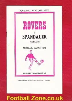 Doncaster Rovers v Spandauer 1955 – German Football