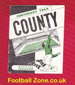Notts County v Yeovil Town 1961 - Print Errors