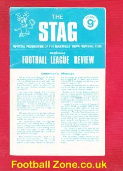Mansfield Town v Walsall 1968