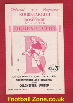 Bournemouth v Colchester United 1954