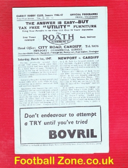 Cardiff Rugby v Newport 1947 – 1940s