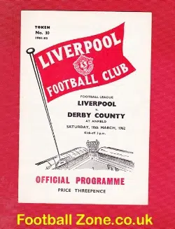 Liverpool v Derby County 1962