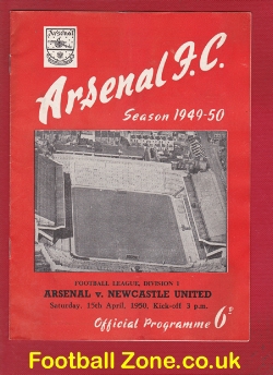 Arsenal v Newcastle United 1950