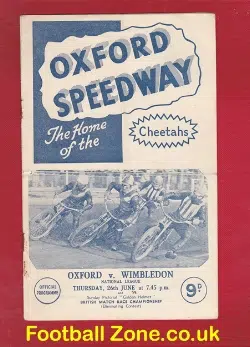 Oxford Speedway v Wimbledon 1958