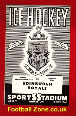 Brighton Ice Hockey v Edinburgh 1958 – Scotland Team