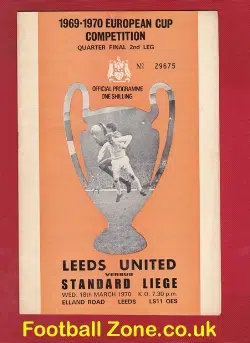 Leeds United v Standard Liege 1970 – European Cup QF
