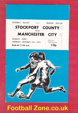 Stockport County v Manchester City 1975 - Plus Bobby Charlton