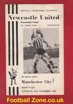 Newcastle United v Manchester City 1963