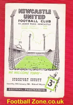 Newcastle United v Stockport County 1961