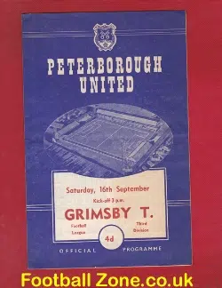 Peterborough United v Grimsby Town 1961