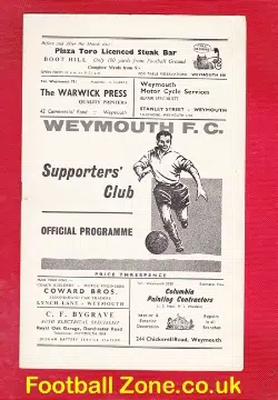 Weymouth v Hereford United 1964