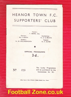 Heanor Town v Ilkeston Town 1954