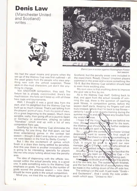 Colchester United v WBA 1971 - Watney Cup Final Multi Autograph