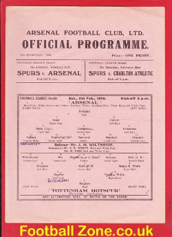 Arsenal v Tottenham 1946 – Football League South
