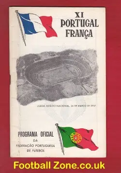 Portugal v France 1957