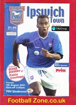 Ipswich Town v PSV Eindhoven 2001 - Friendly - Holland Dutch