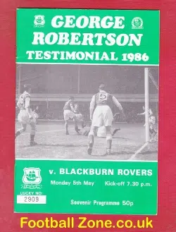 George Robertson Testimonial Benefit Plymouth Argyle 1986