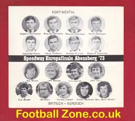 World Speedway European Final 1973 Advertising Card Abensberg