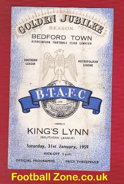 Bedford Town v Kings Lynn 1959 – to clear