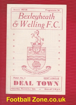 Bexleyheath Welling v Deal Town 1957
