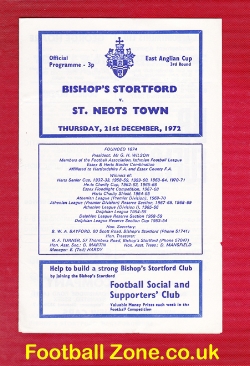Bishops Stortford v St Neots Town 1972