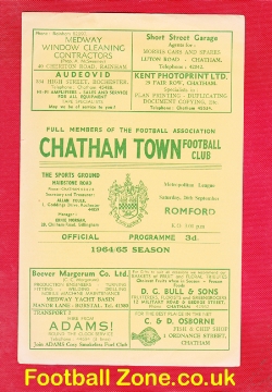 Chatham Town v Romford 1964