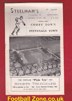 Corby Town v Stevenage Town 1964