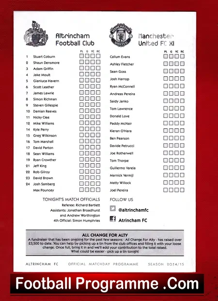 Altrincham v Manchester United 2014 – Pre Season Friendly