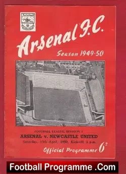 Arsenal v Newcastle United 1950