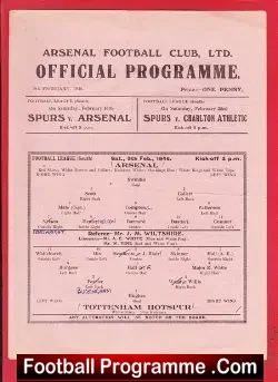 Arsenal v Tottenham 1946 – Football League South