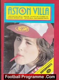 Aston Villa v Manchester United 1982