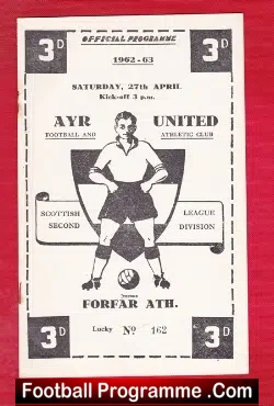 Ayr United v Forfar Athletic 1963