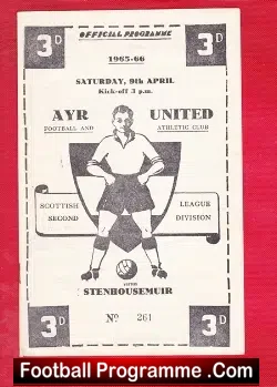 Ayr United v Stenhousemuir 1966
