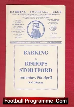 Barking v Bishops Stortford 1960s