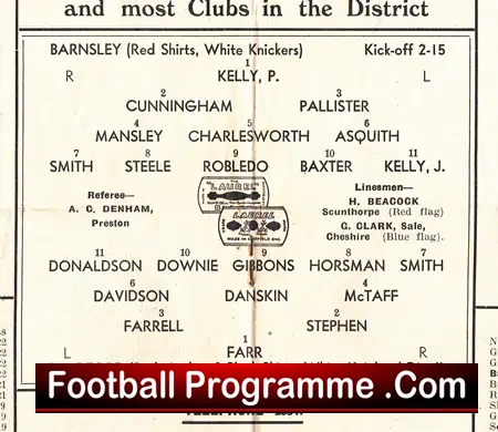 Barnsley v Bradford Park Avenue 1946 – 1946/47