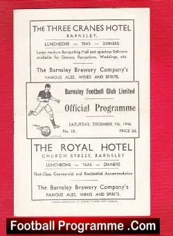 Barnsley v Bradford Park Avenue 1946 - 1946/47 - football programme