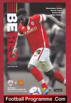 Barnsley v Manchester United 2014 - X1 Team Friendly - football programme