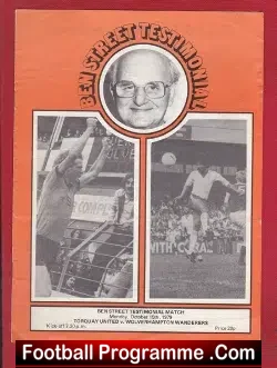 Ben Street Testimonial Benefit Torquay United 1979 – Autographs