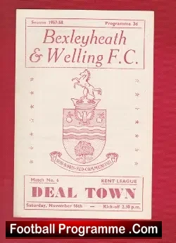 Bexleyheath Welling v Deal Town 1957
