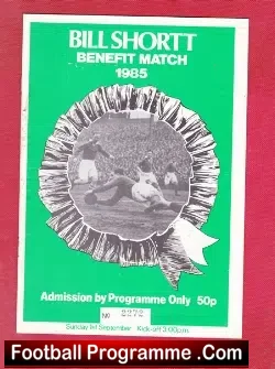 Bill Shortt Testimonial Benefit Match Plymouth Argyle 1985